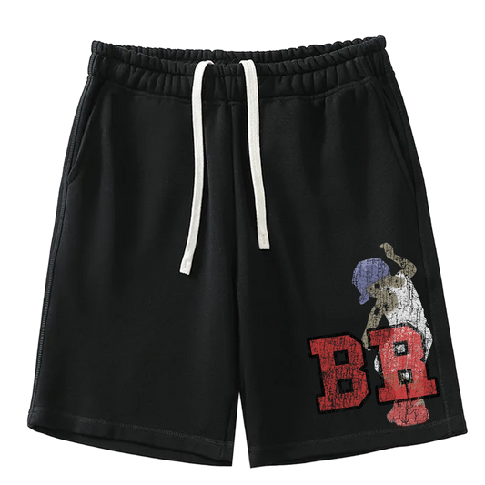 "Adolescent" Black Sweat Shorts