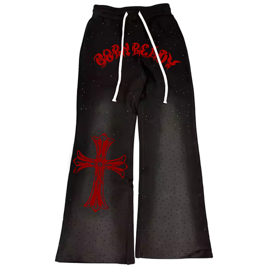 "Born Ready" Black Sweatpants